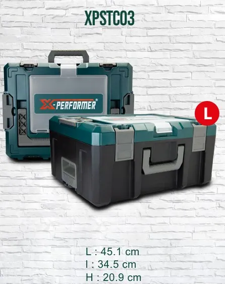 [XPSTCO3] COFFRE A  OUTILS EMPILABLE LARGE  L 45 X L 34,5 X H 20,9 CM X-PERFORMER