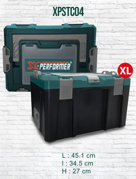 [XPSTCO4] COFFRE A  OUTILS EMPILABLE XL 45 X L 34,5 X H 27 CM X-PERFORMER
